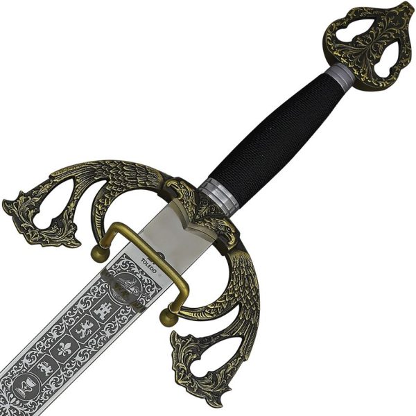 Art Gladius Crusader Sword Brass 3110 32in Stainless Blade