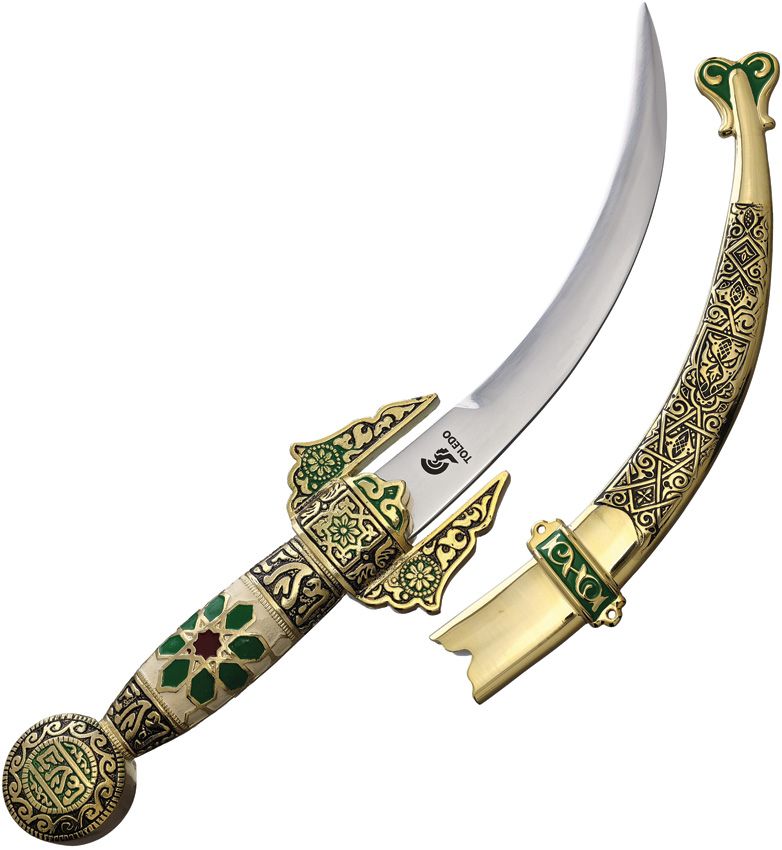 Art Gladius Arab Dagger 7.5" Curved Blade Stainless w/ Scabbard