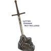 Art Gladius Stone Letter Opener Stand - Metal Alloy 3 inches
