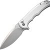 Civivi Praxis Button Lock Silver Aluminum Nitro V