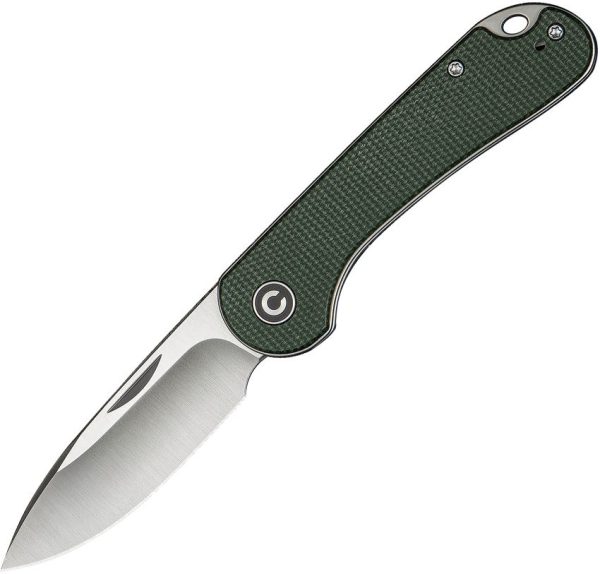 Civivi Elementum Green Canvas Micarta Slip Joint
