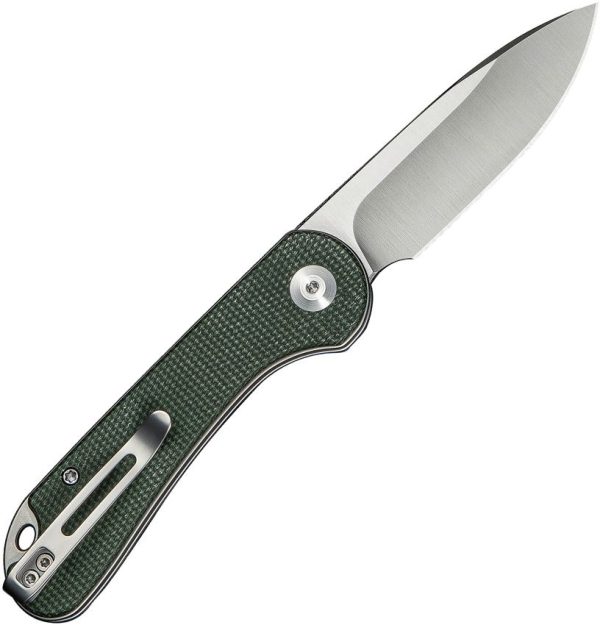 Civivi Elementum Green Canvas Micarta Slip Joint