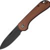 Civivi Elementum Brown Wood Handle Slip Joint