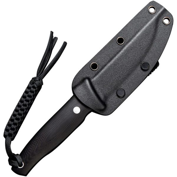 Civivi Tamashii Fixed Blade - Black Micarta D2