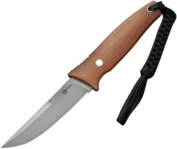 Civivi Tamashii Fixed Blade - Brown Micarta D2
