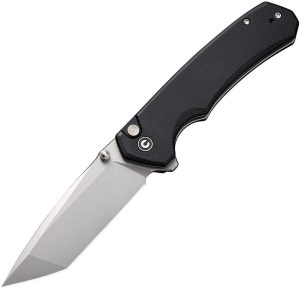 Civivi Brazen Button Lock - Black G10 Tanto