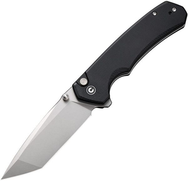 Civivi Brazen Button Lock - Black G10 Tanto