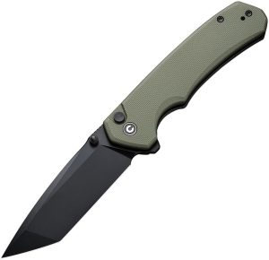 Civivi Brazen Button Lock - OD Green G10