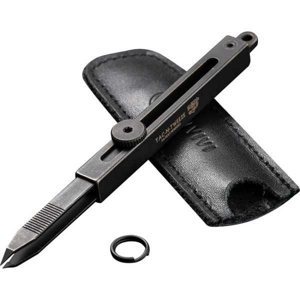 Civivi Tac-N-Tweeze Stainless Steel Tweezers - Black Stonewash