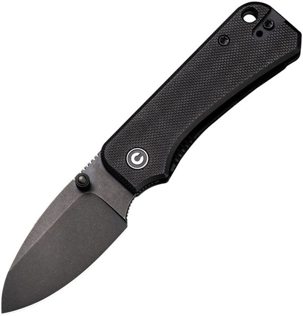 CIVC19068S2.jpg Civivi Baby Banter Black G10 Linerlock - Stonewash Nitro V