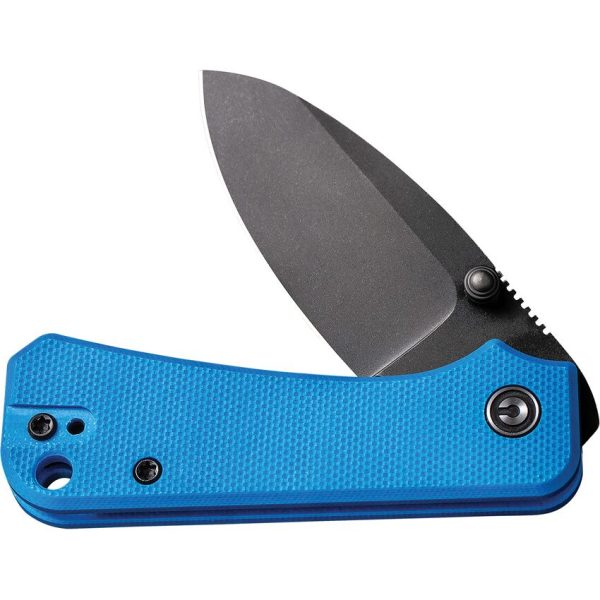 Civivi Baby Banter Blue G10 Linerlock - Stonewash Nitro V