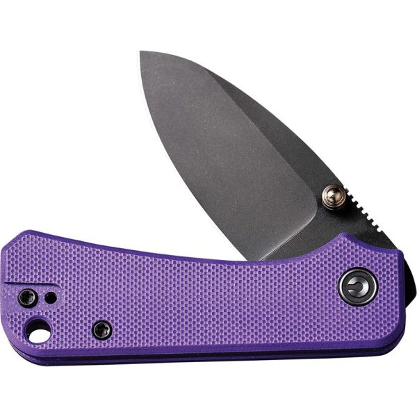 Civivi Baby Banter Purple G10 Linerlock - Stonewash Nitro V