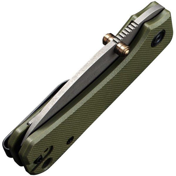 Civivi Baby Banter Green G10 Linerlock - Stonewash Nitro V
