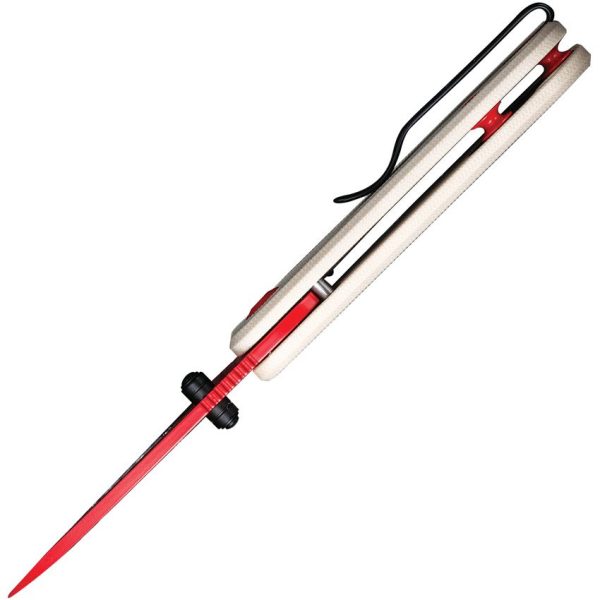 Civivi Baby Banter Red-Blade Ivory G10 Linerlock - Nitro V