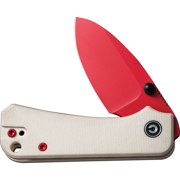 Civivi Baby Banter Red-Blade Ivory G10 Linerlock - Nitro V