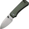 Civivi Baby Banter Linerlock Green Canvas Micarta
