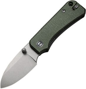 Civivi Baby Banter Linerlock Green Canvas Micarta