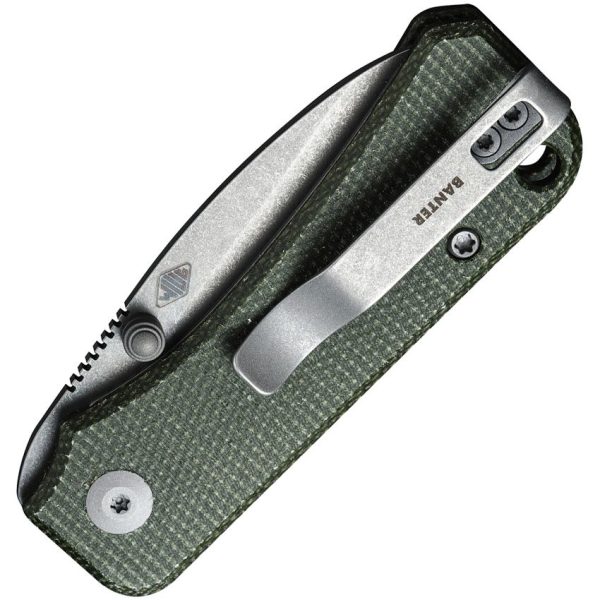 Civivi Baby Banter Linerlock Green Canvas Micarta