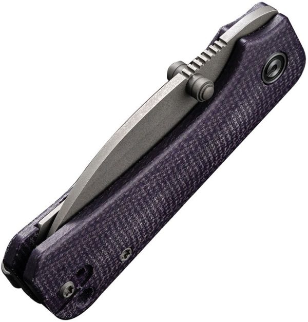 Civivi Baby Banter Wharncliffe Purple Canvas Micarta