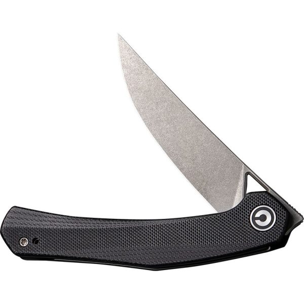 Civivi Lazar Linerlock Black G10 Stonewash Blade