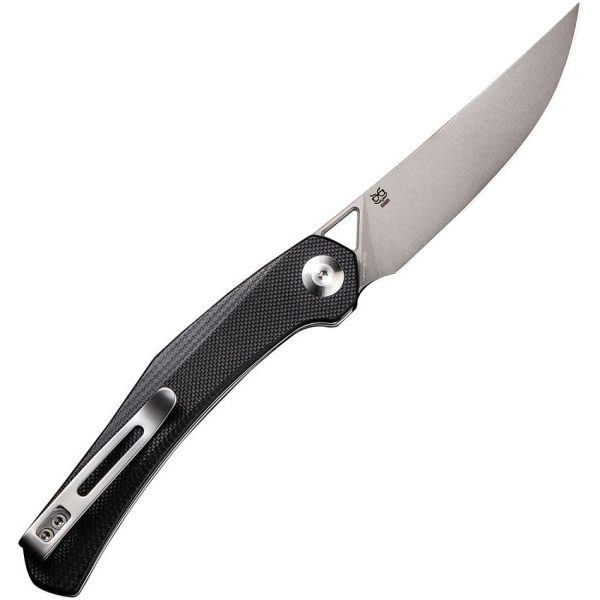 Civivi Lazar Linerlock Black G10 Stonewash Blade