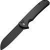 Civivi Chevalier Button Lock Black Stonewash Aluminum