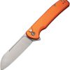 Civivi Chevalier Button Lock Orange Satin Blade