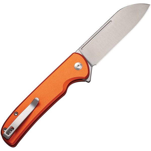 Civivi Chevalier Button Lock Orange Satin Blade