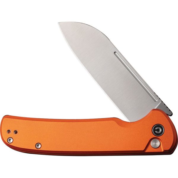 Civivi Chevalier Button Lock Orange Satin Blade