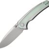 Civivi Teraxe Nitro V Drop Point Bead Blast Jade G10