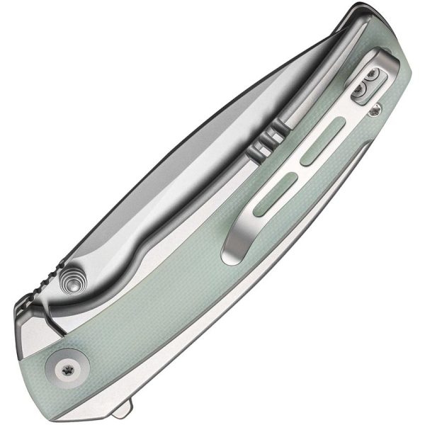 Civivi Teraxe Nitro V Drop Point Bead Blast Jade G10