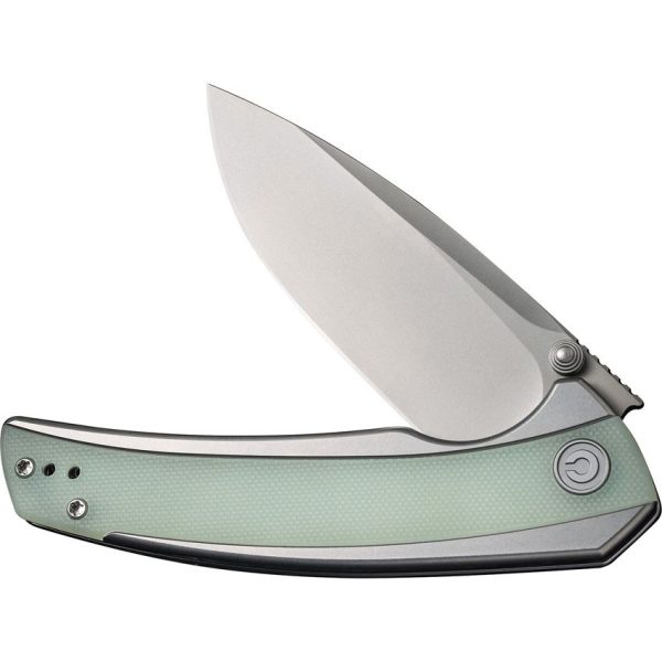 Civivi Teraxe Nitro V Drop Point Bead Blast Jade G10