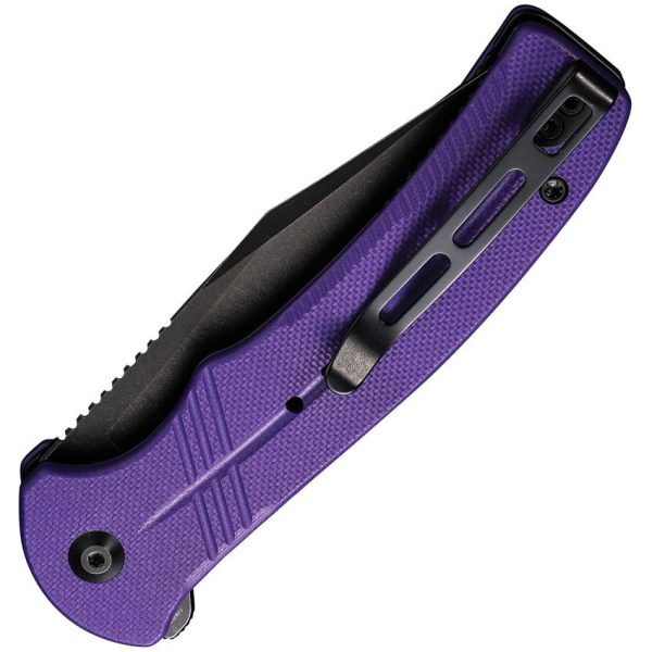 Civivi Cogent Button Lock Purple - G10 Handle