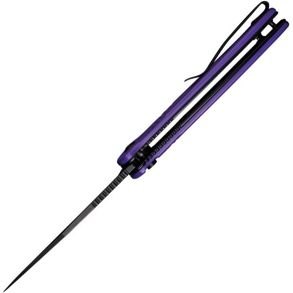 Civivi Cogent Button Lock Purple - G10 Handle
