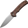 Civivi Cogent Button Lock Brown - Micarta Handle