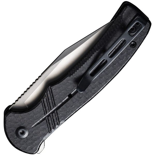 Civivi Cogent Button Lock Black - Micarta Handle