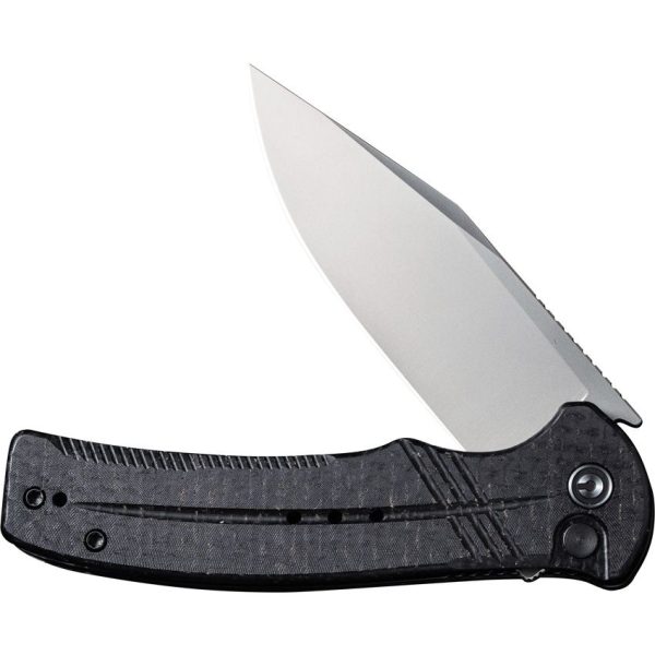 Civivi Cogent Button Lock Black - Micarta Handle