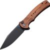 Civivi Cogent Button Lock Wood - Brown Handle