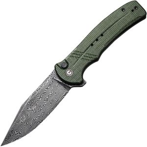 CIVC20038DDS1.jpg Civivi Cogent Button Lock Damascus - Micarta Handle