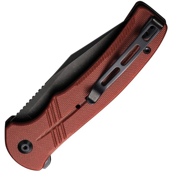 Civivi Cogent Button Lock Burgundy G10