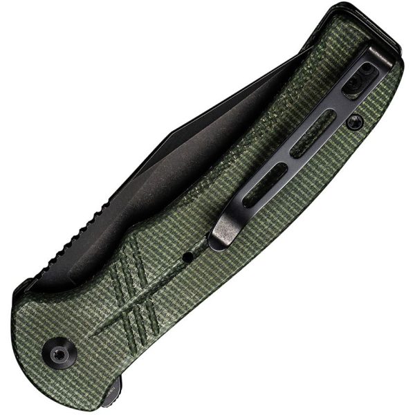 Civivi Cogent Button Lock Green Micarta