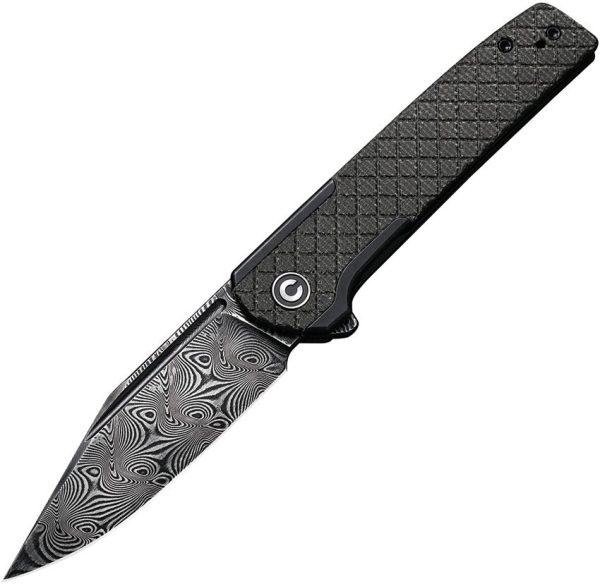 CIVC20041BDS1.jpg Civivi Cachet Framelock Folding Knife 3.5" Damascus Green