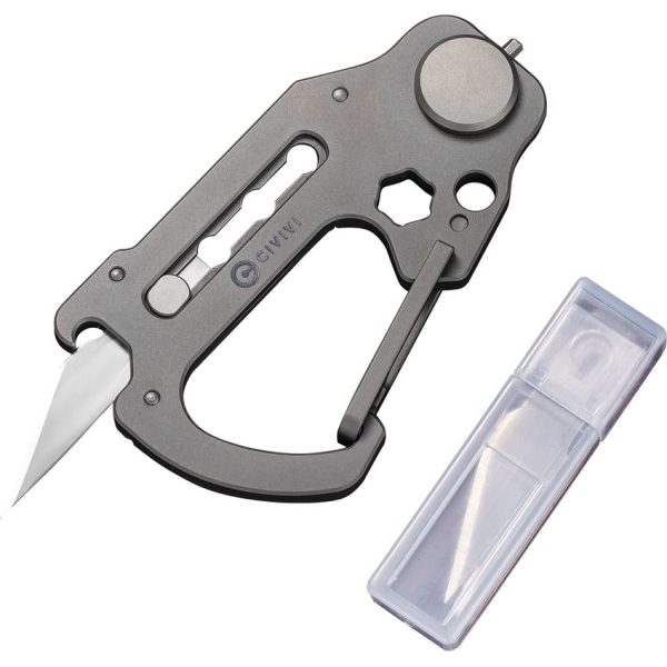 Civivi Polymorph Carabiner Multitool Gray Titanium