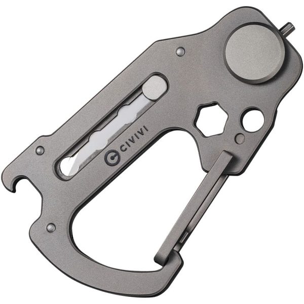 Civivi Polymorph Carabiner Multitool Gray Titanium
