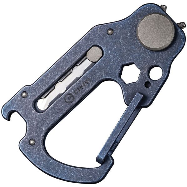 Civivi Polymorph Carabiner Multitool - Blue Titanium