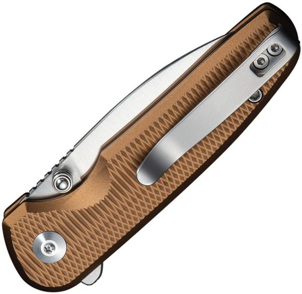 Civivi Mini Shakan Coyote Brown Button Lock - Nitro V