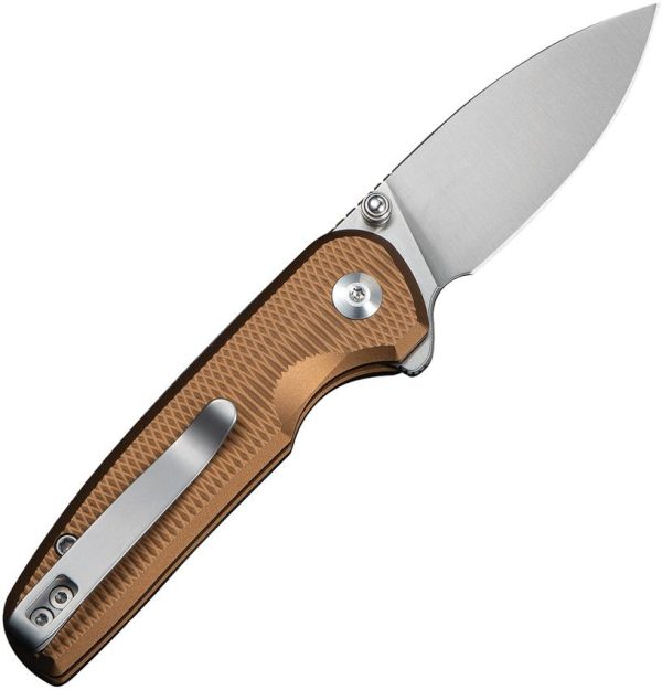 Civivi Mini Shakan Coyote Brown Button Lock - Nitro V