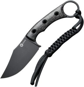 Civivi Midwatch Black Fixed Blade - N690 Clip Point