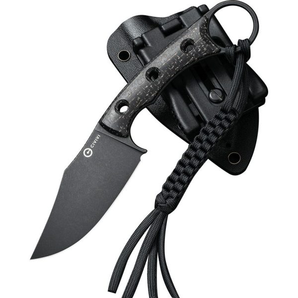Civivi Midwatch Black Fixed Blade - N690 Clip Point