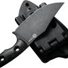 Civivi Midwatch Black Fixed Blade - N690 Clip Point